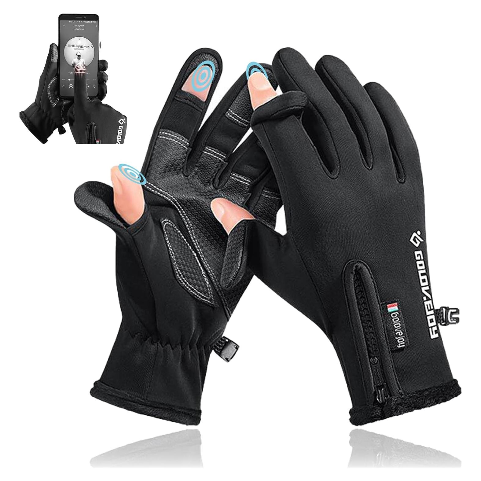 Guantes de Ciclismo de Invierno LSAMA Antideslizantes Medianos