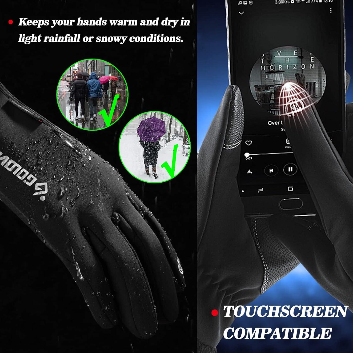 Guantes de Ciclismo de Invierno LSAMA Antideslizantes Medianos