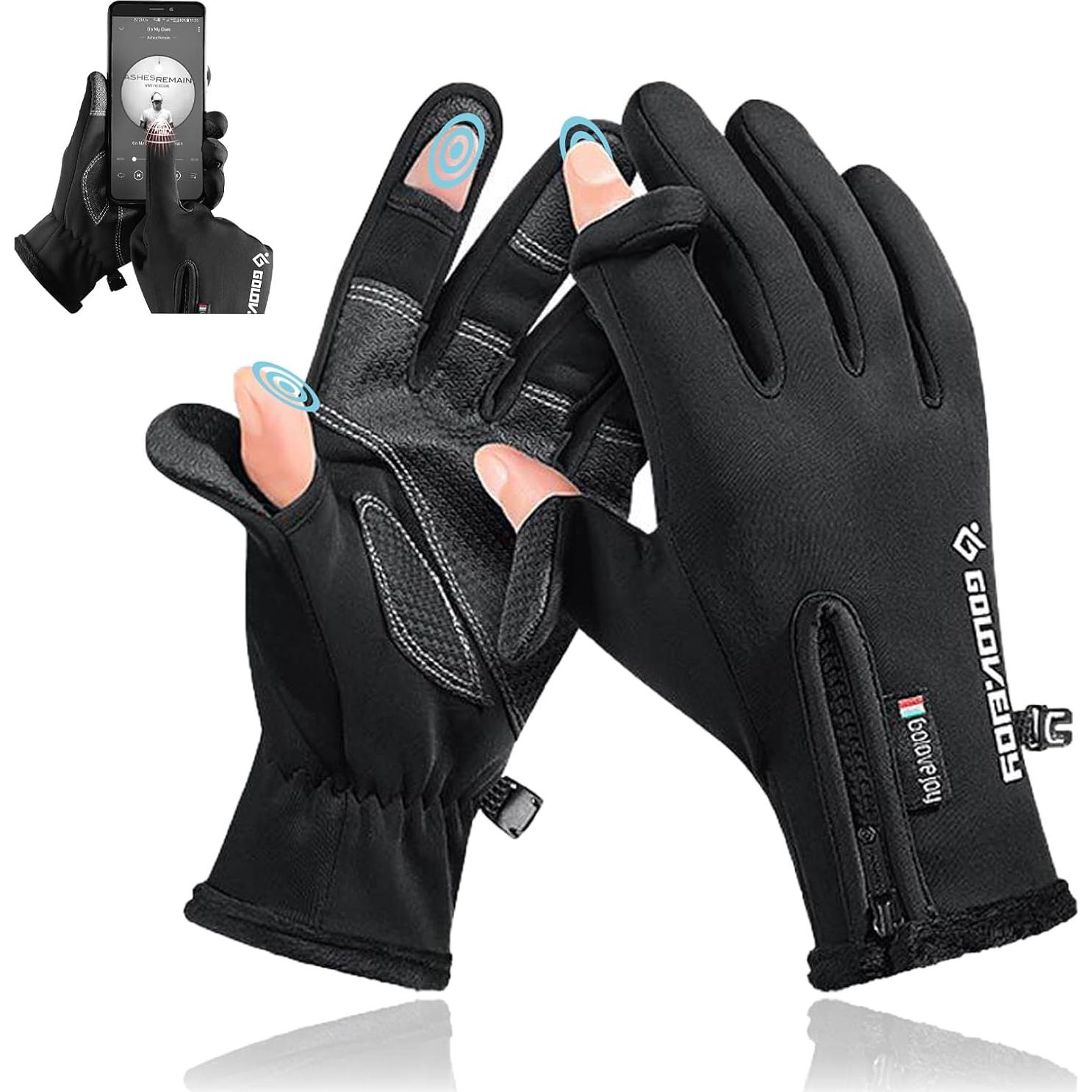 Guantes de Ciclismo de Invierno LSAMA Antideslizantes Medianos