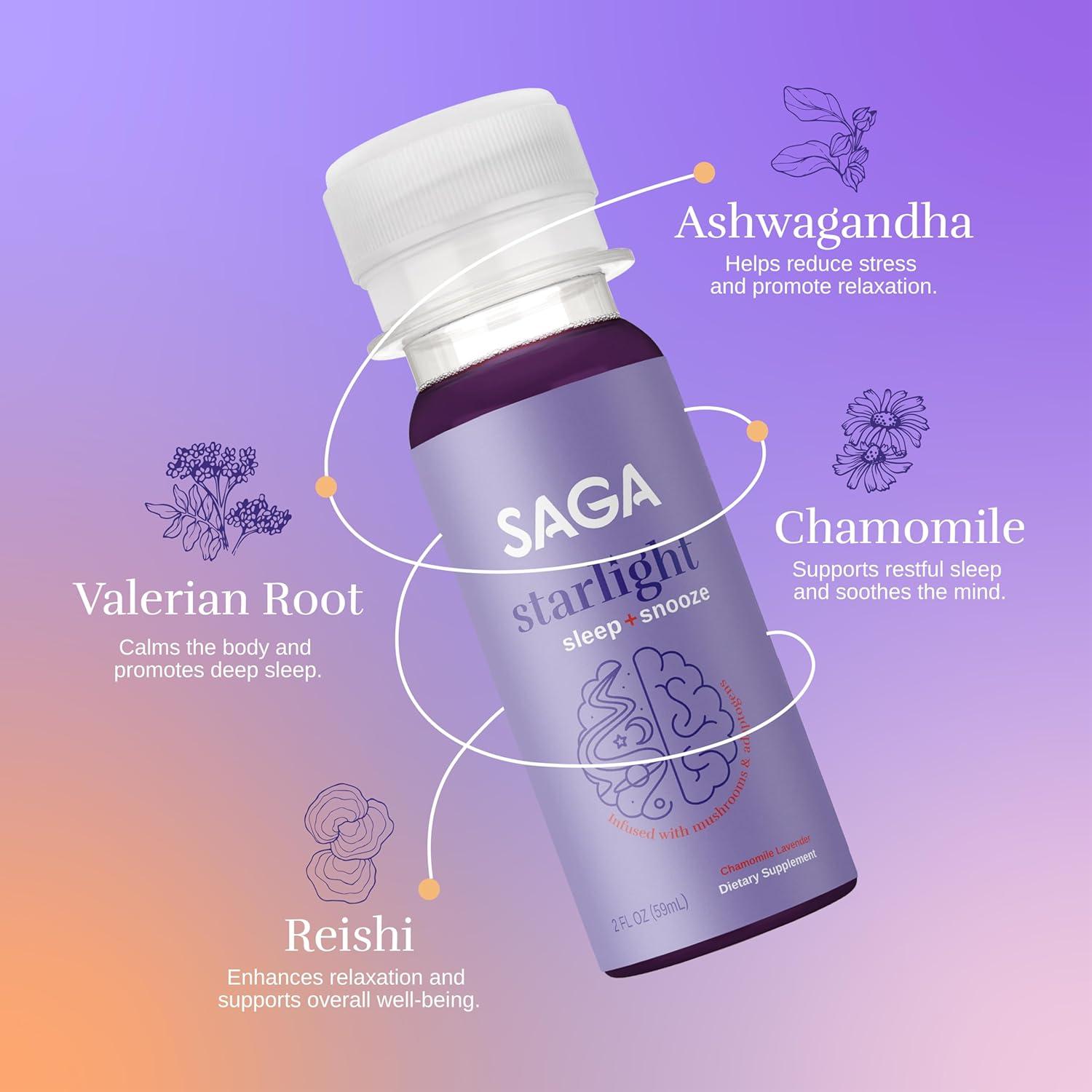 SAGA Starlight Shot para Dormir 59 ml - Orgánico y Vegano