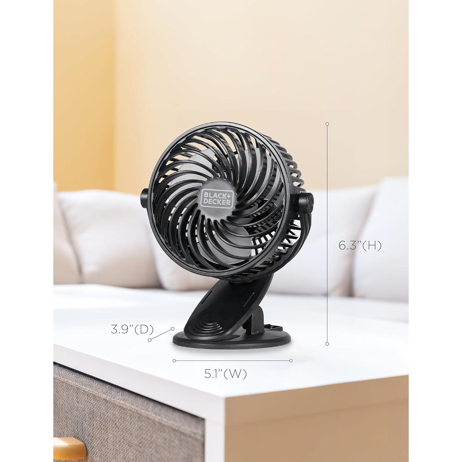 Ventilador de Enfriamiento Convertible BLACK+DECKER 10.16 cm 2-Pack