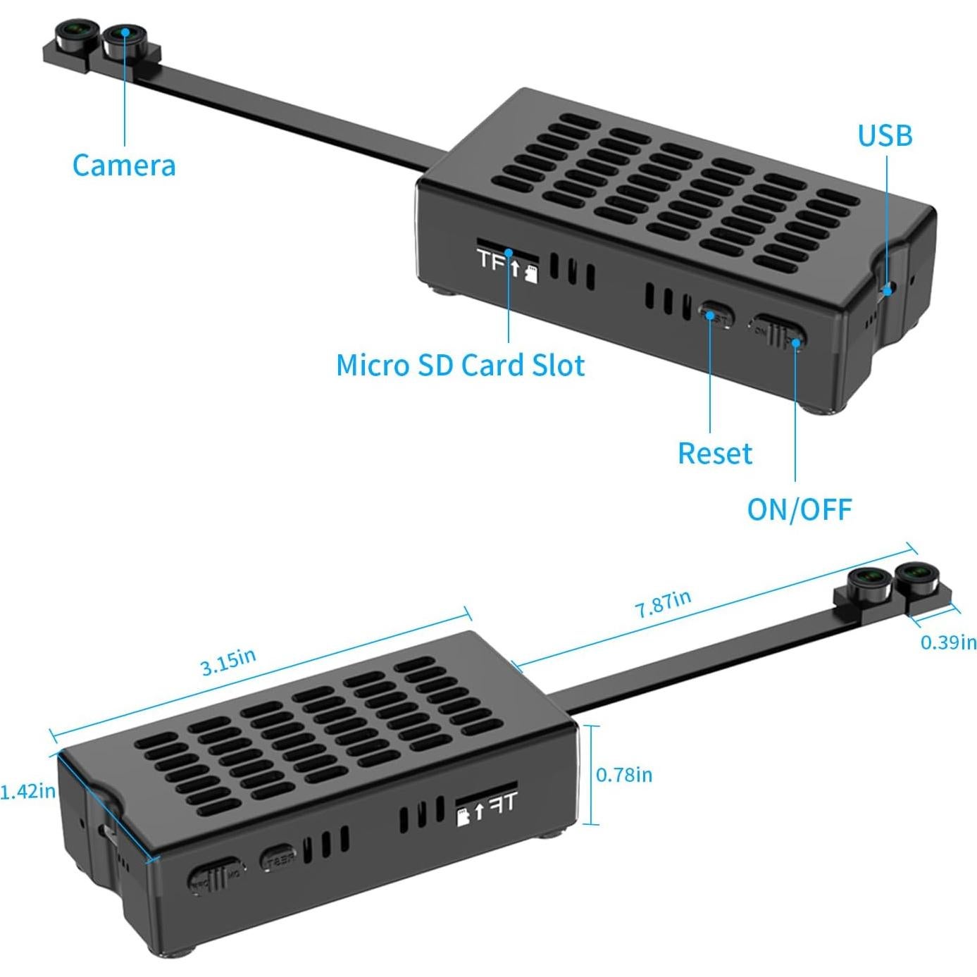 Cámara Oculta HiSpyCam S120 - Full HD 1080p Doble Lente