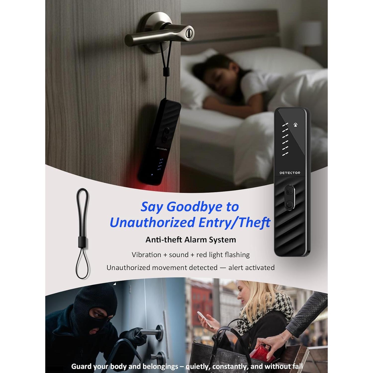 Detector de Cámaras Ocultas Huwrmcl H5 - Alarma Antirrobo