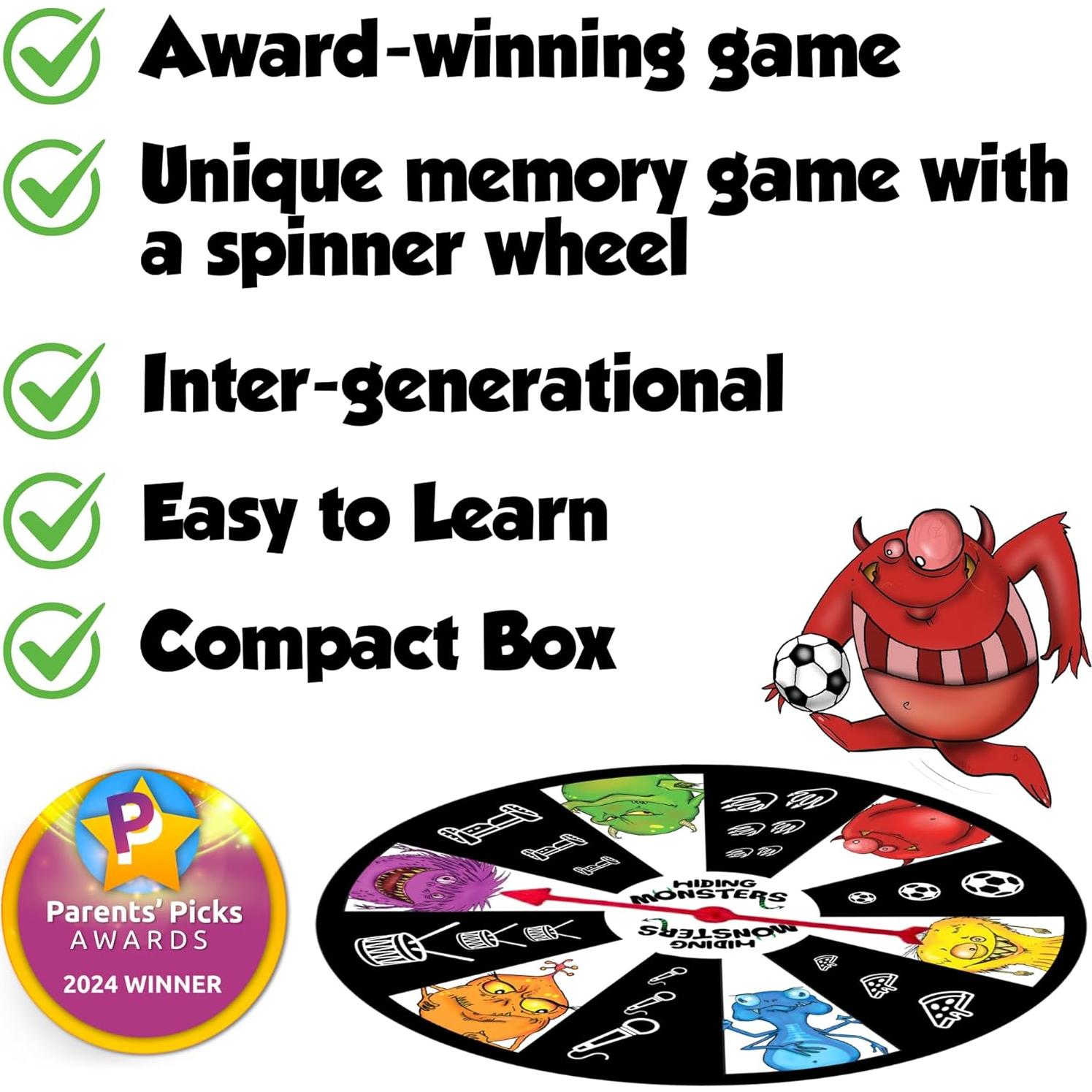 Juego de Cartas de Memoria Escondiendo Monstruos DIDAYO