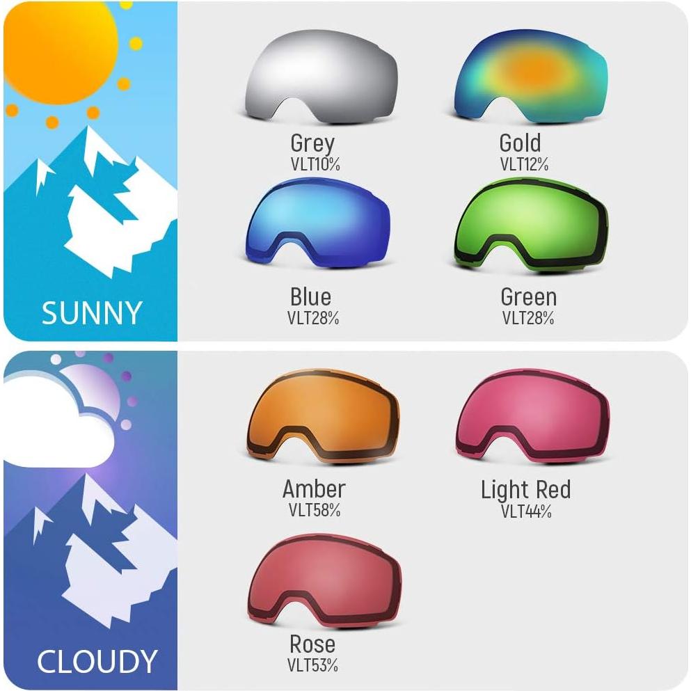 Gafas de Esquí para Niños OutdoorMaster Valle Feliz - Protección UV