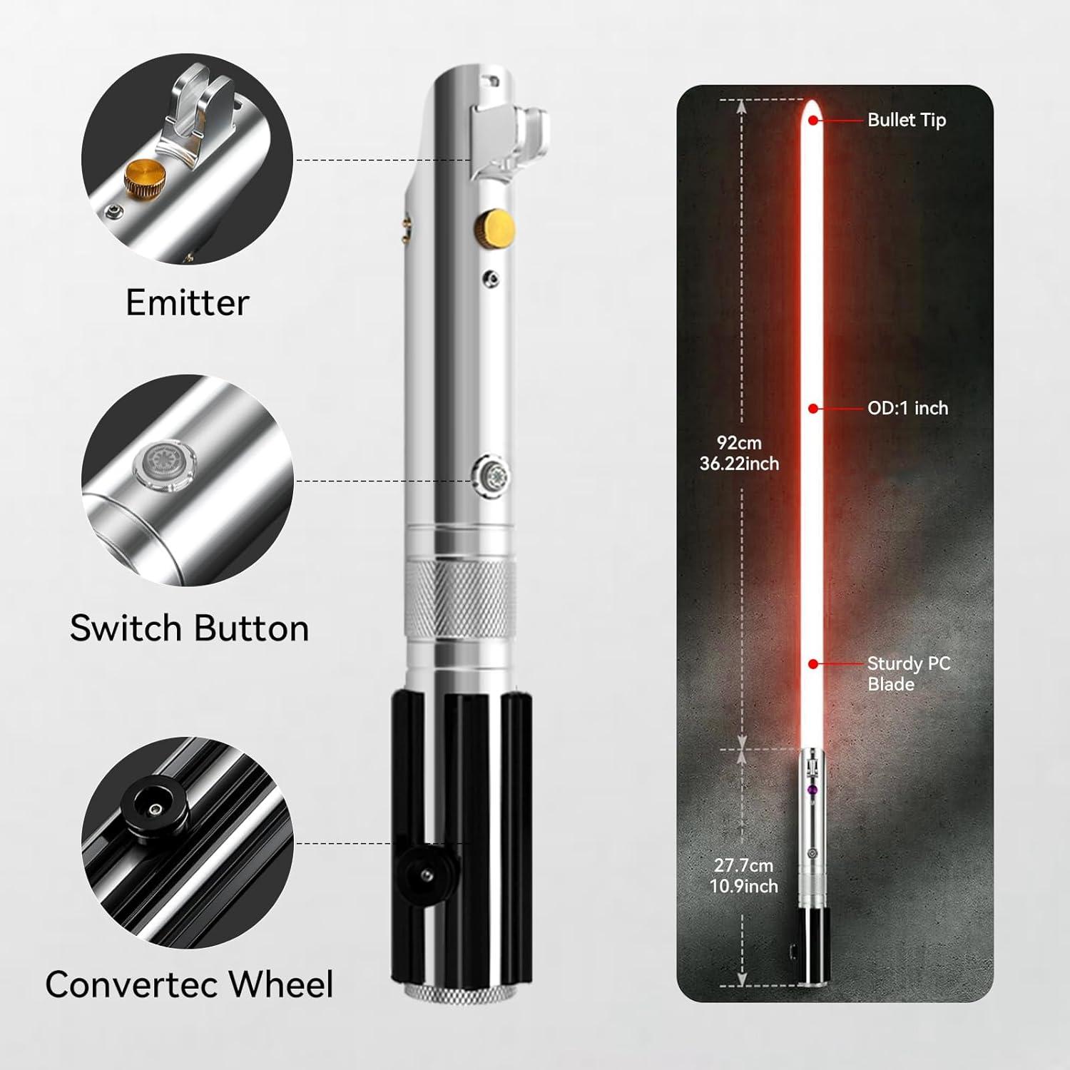 Sable de Luz ELESKOCO ANK RGB Control APP Mango Metal 111.76 cm