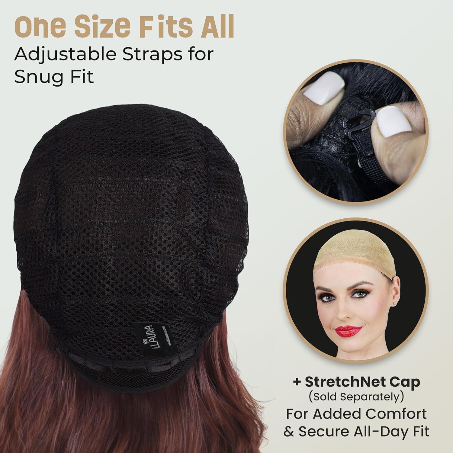 Peluca ALLAURA Cruel DeVil Negra y Blanca - Gótica