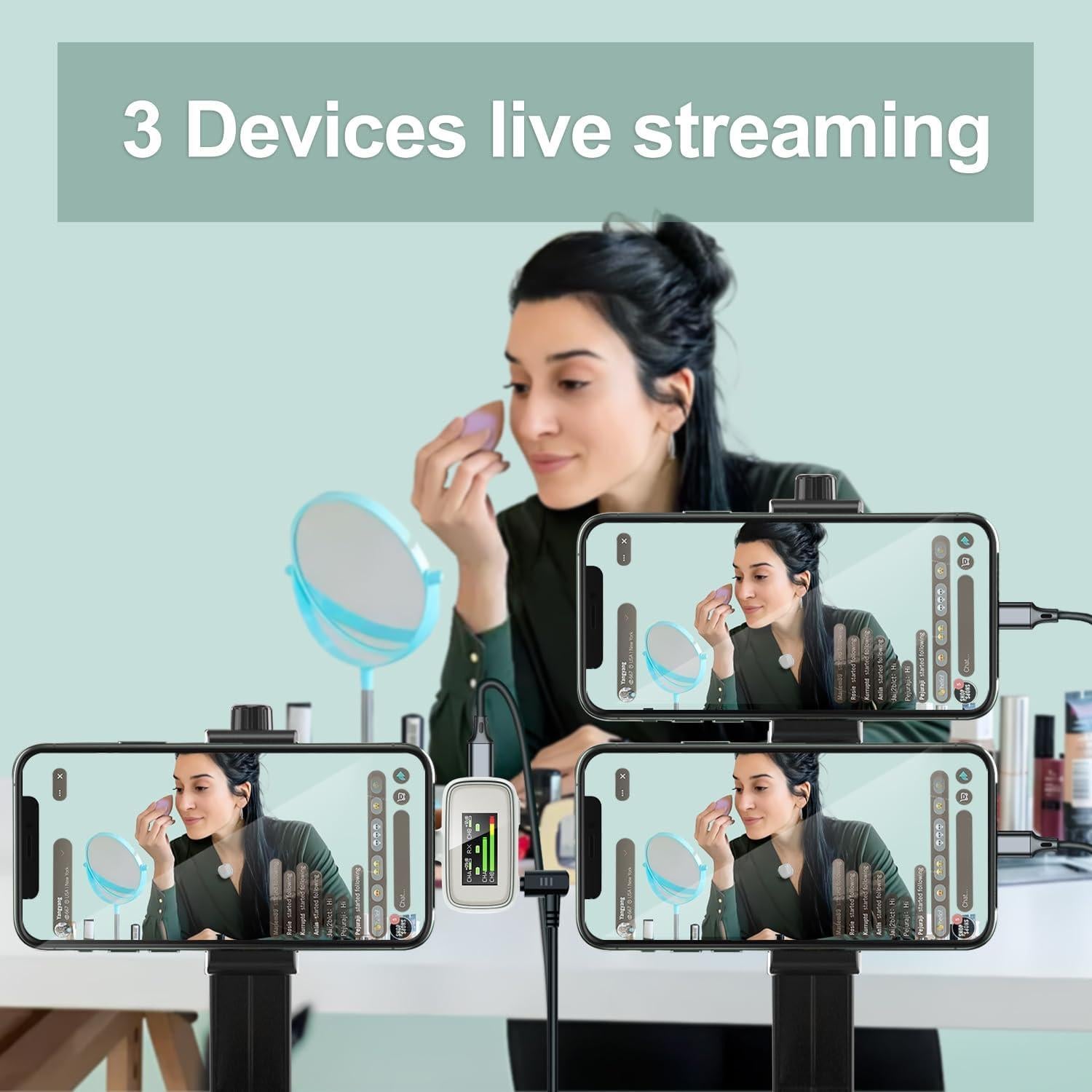 Micrófono Inalámbrico Lavalier Tokdance TDS7 para Vlogging