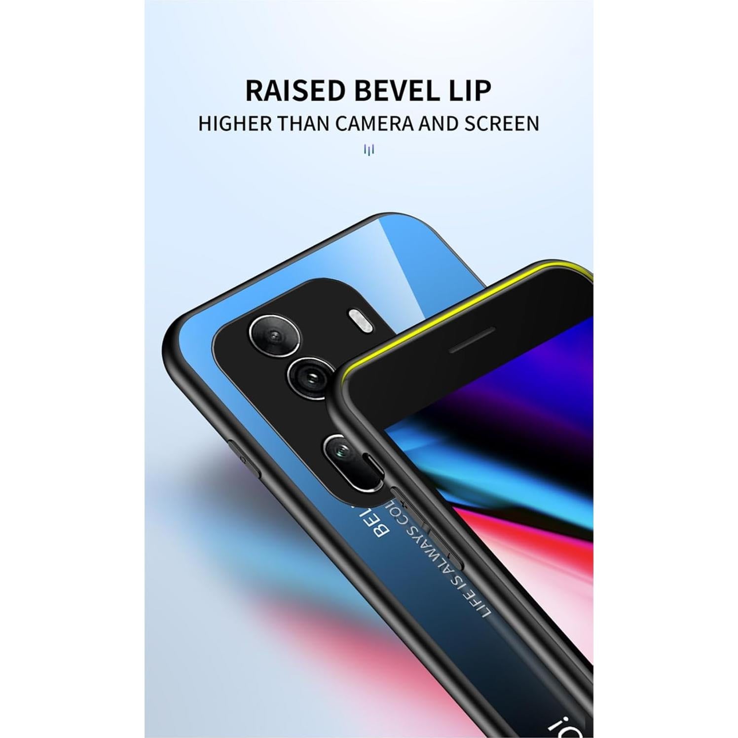 Funda de Teléfono Rfvzubemok para Vivo S1 4G 1907 Negra 3 Capas