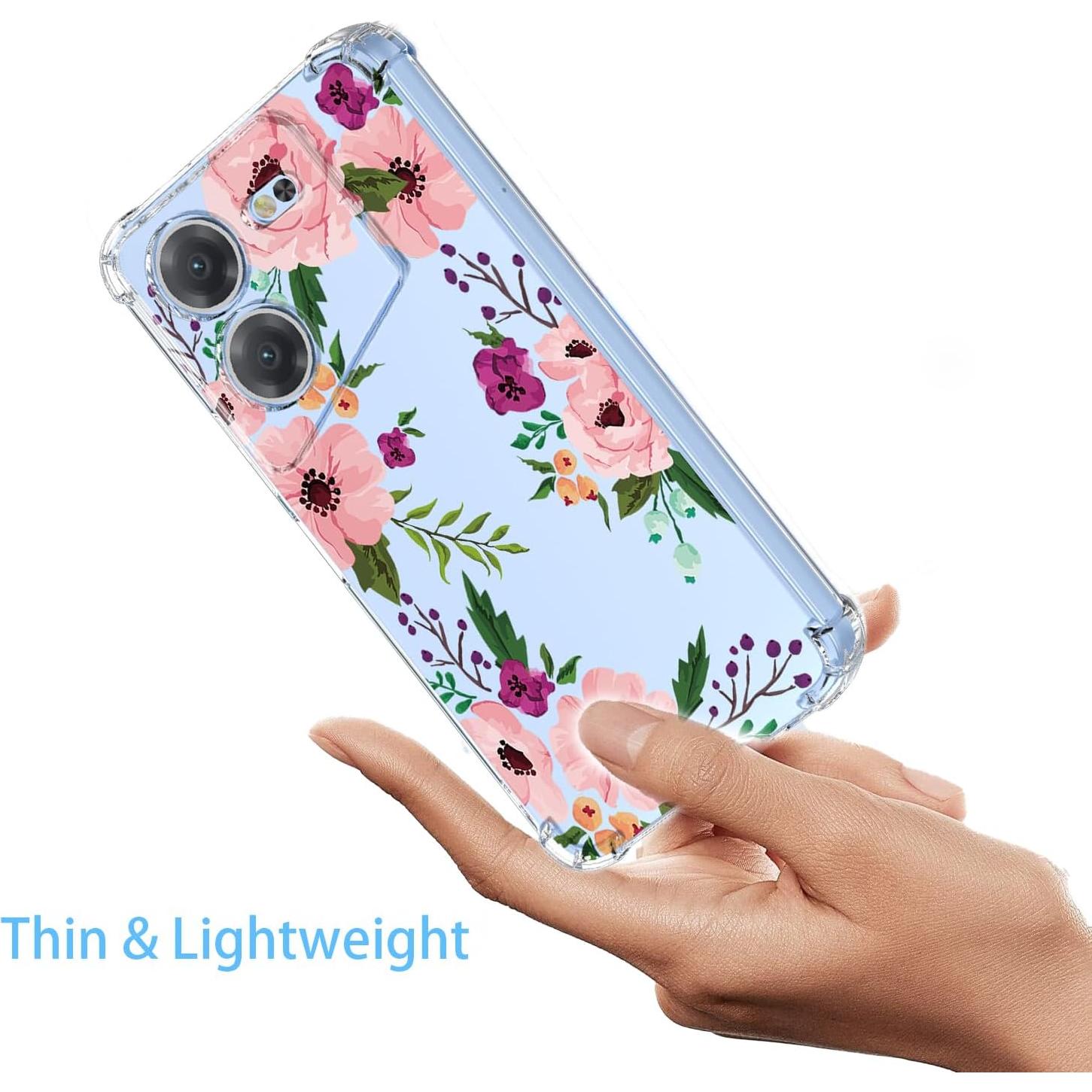 Funda Floral para Tecno Pova 5 5G - TPU Transparente y Suave