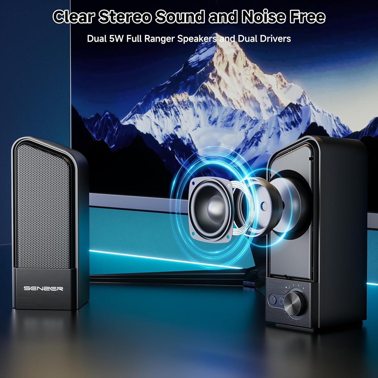 Altavoces Bluetooth SENZER CS20 2 en 1 con Luz RGB