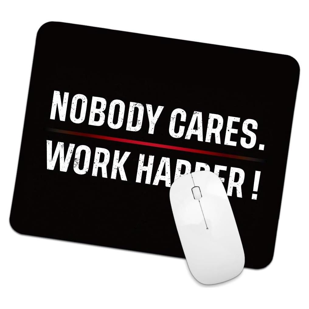 Alfombrilla de Ratón PUVOXHO Antideslizante 25.8x21cm Negra