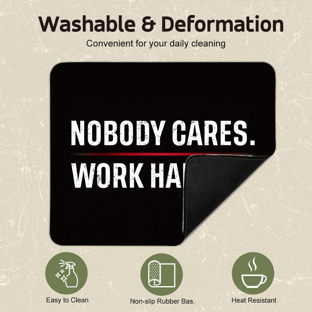 Alfombrilla de Ratón PUVOXHO Antideslizante 25.8x21cm Negra