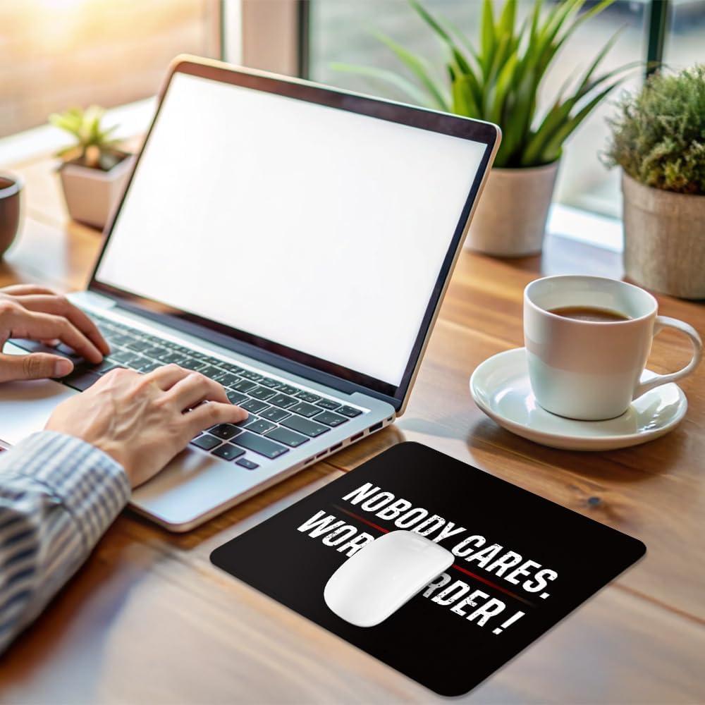 Alfombrilla de Ratón PUVOXHO Antideslizante 25.8x21cm Negra