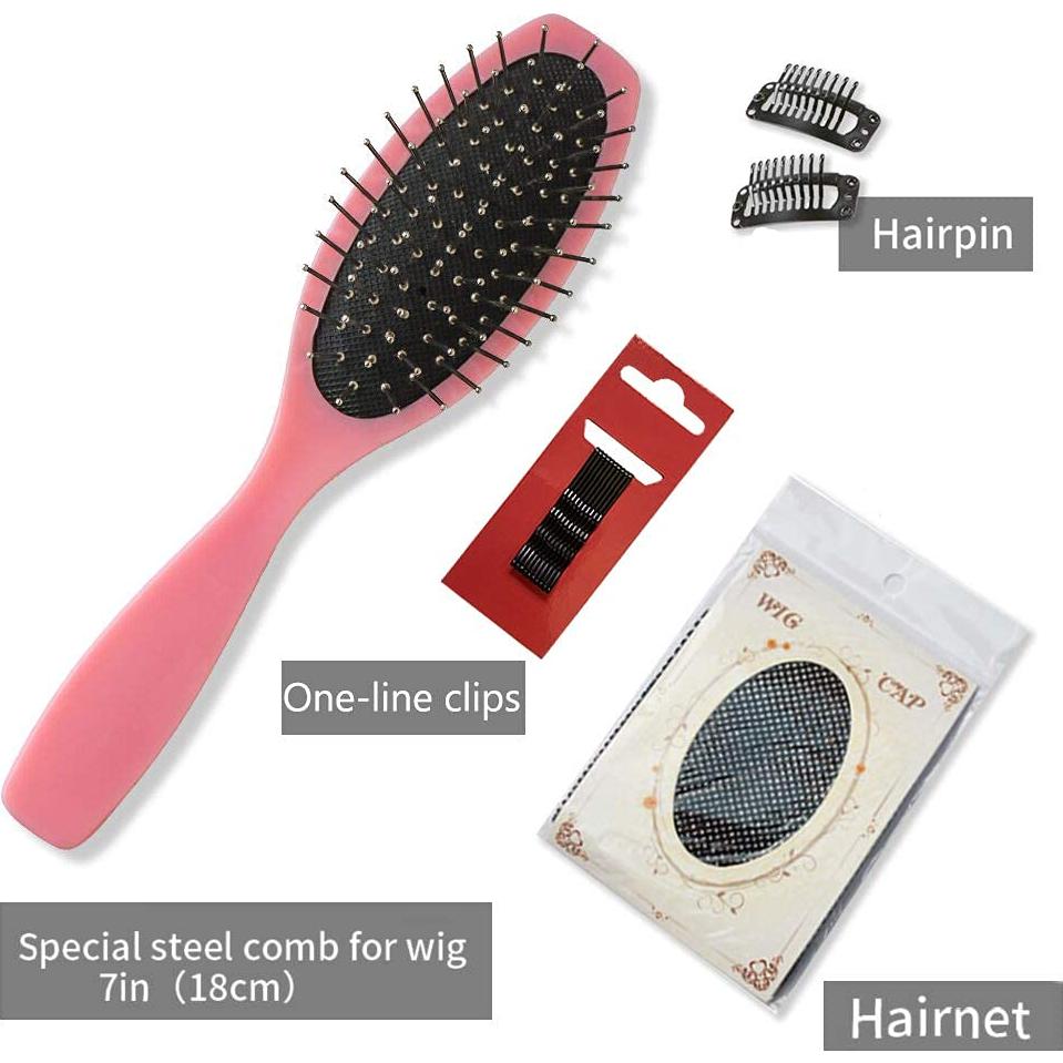 Peluca Sintética Negra URCGTSA 55.88 cm Larga con Flequillo