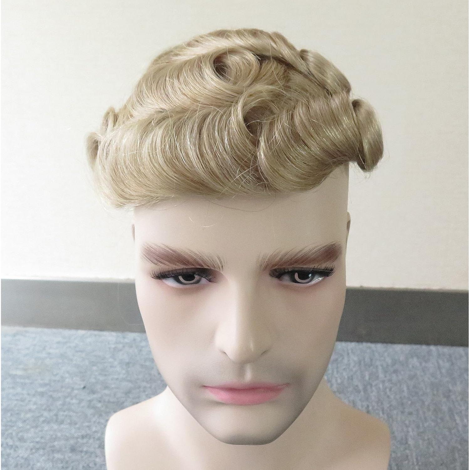 Toupee para hombres Hair Nature 20x25cm cabello humano rubio