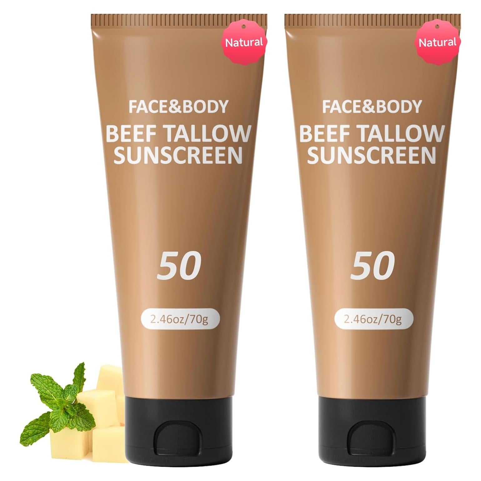 Protector Solar Natural HZENPPOR 2x69.85g Sebo de Res