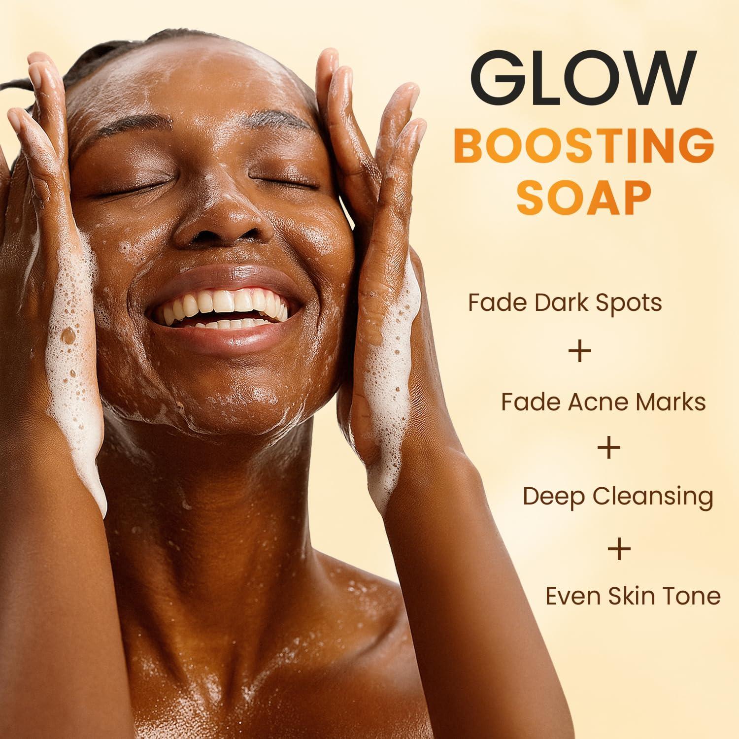 Jabón Aclarador QOOQ con Ácido Kójico y Cúrcuma 100g