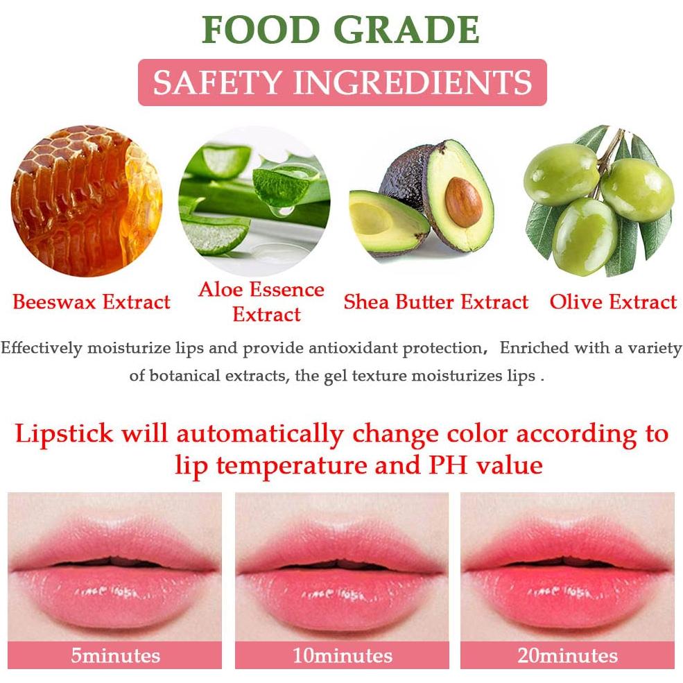 Bálsamo Labial Cambiante de Color BINGBRUSH Aloe Vera 1 Pcs