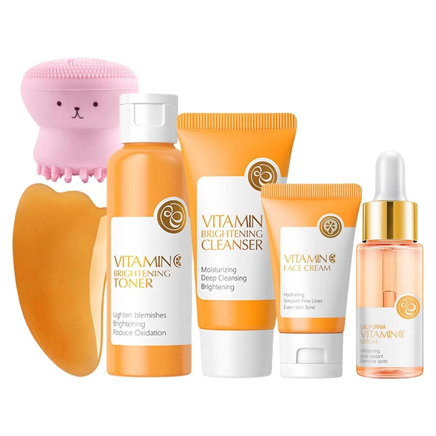 Kit de Cuidado de Piel con Vitamina C Rosarden - 6 Piezas