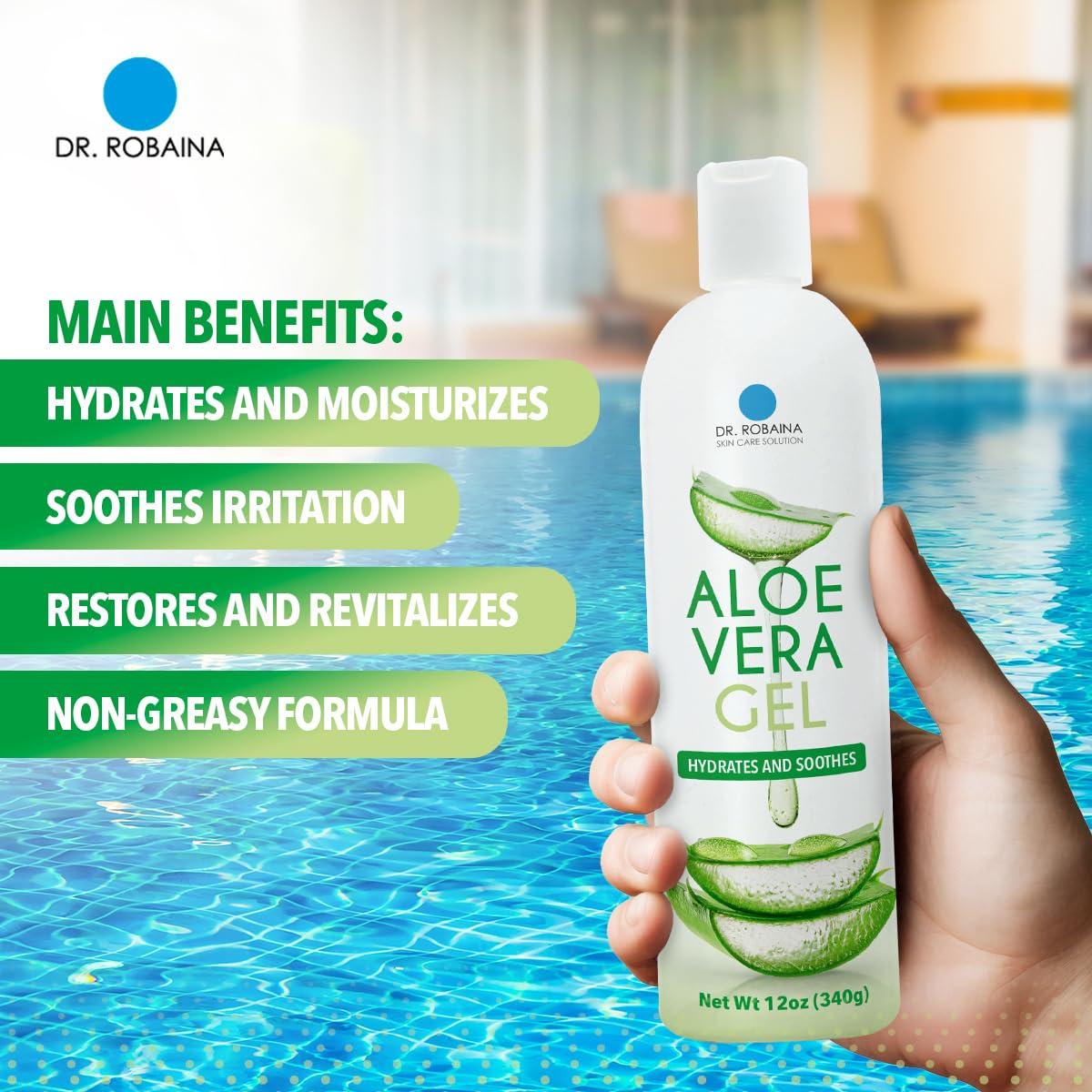 Gel de Aloe Vera Natural Dr. Robaina 340 g - Hidratante y Calmante