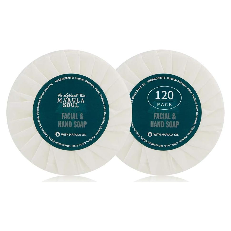 Jabón Redondo de Aceite de Marula OPPEAL - 120 Unidades - Aroma Ámbar