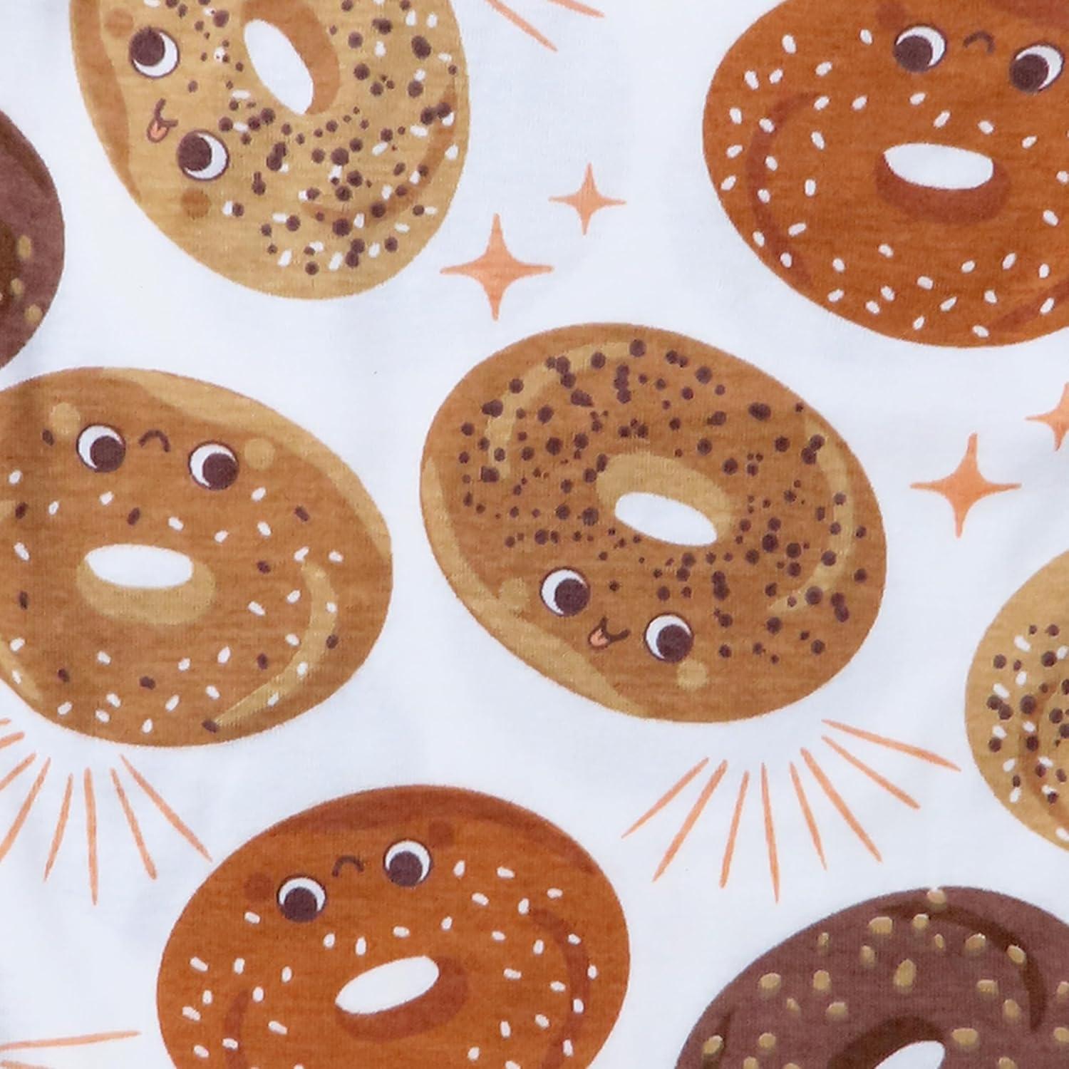 Pijamas con pies antideslizantes HonestBaby 100% algodón orgánico 12 meses