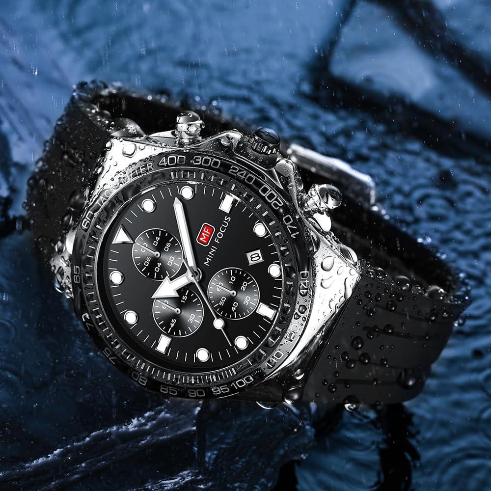 Reloj deportivo militar AIMES para hombres cronógrafo 47mm