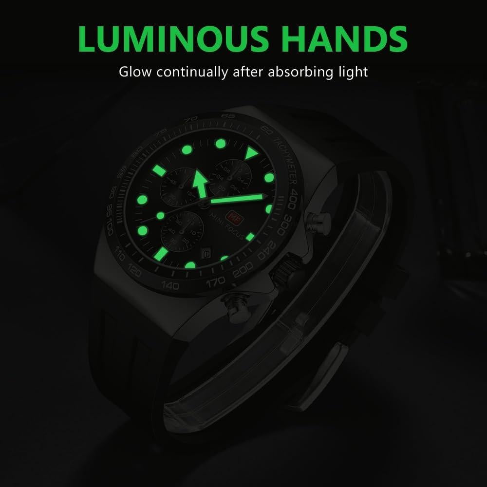 Reloj deportivo militar AIMES para hombres cronógrafo 47mm