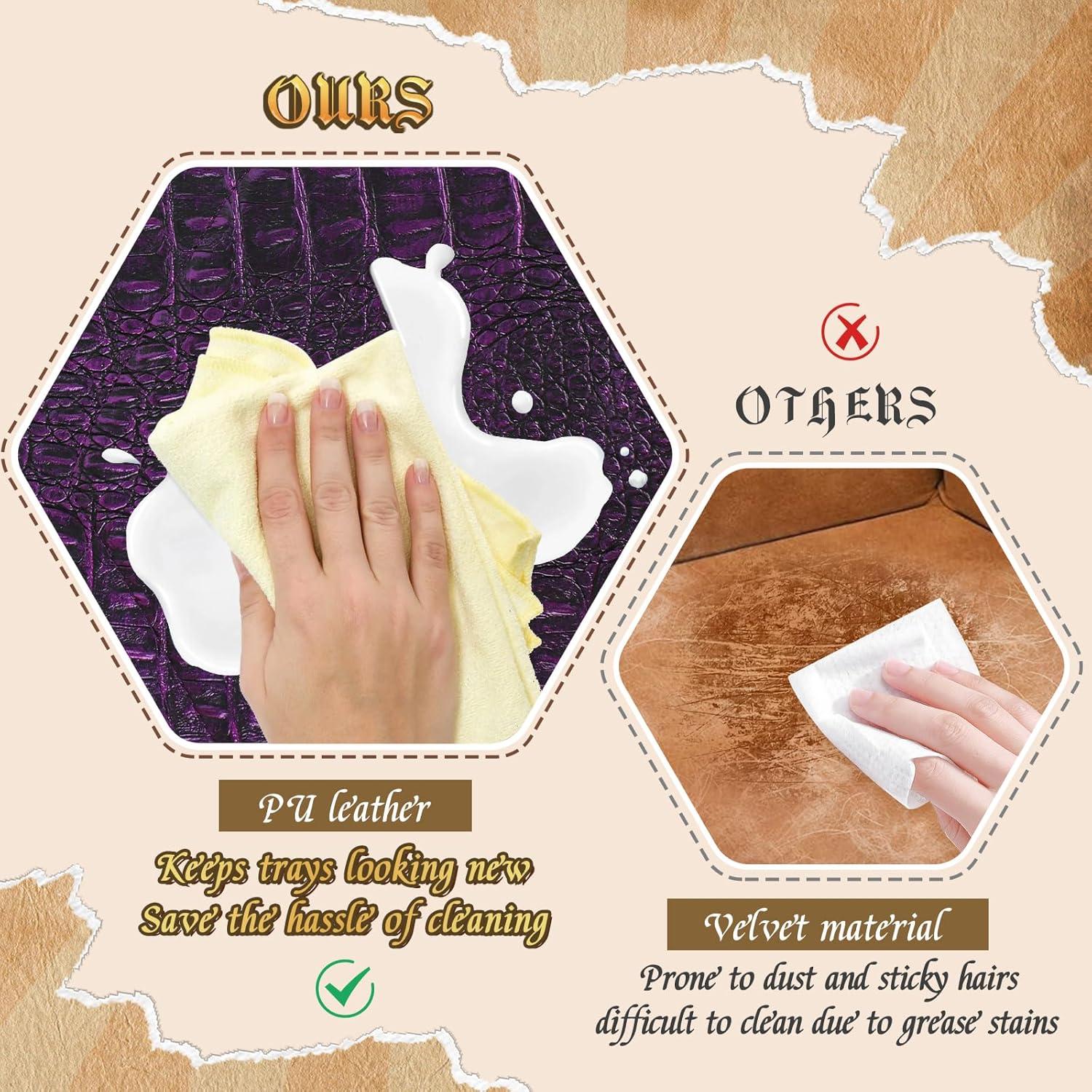 Bandeja de Dados Hexagonal Byhoo Púrpura, Colapsable y Duradera