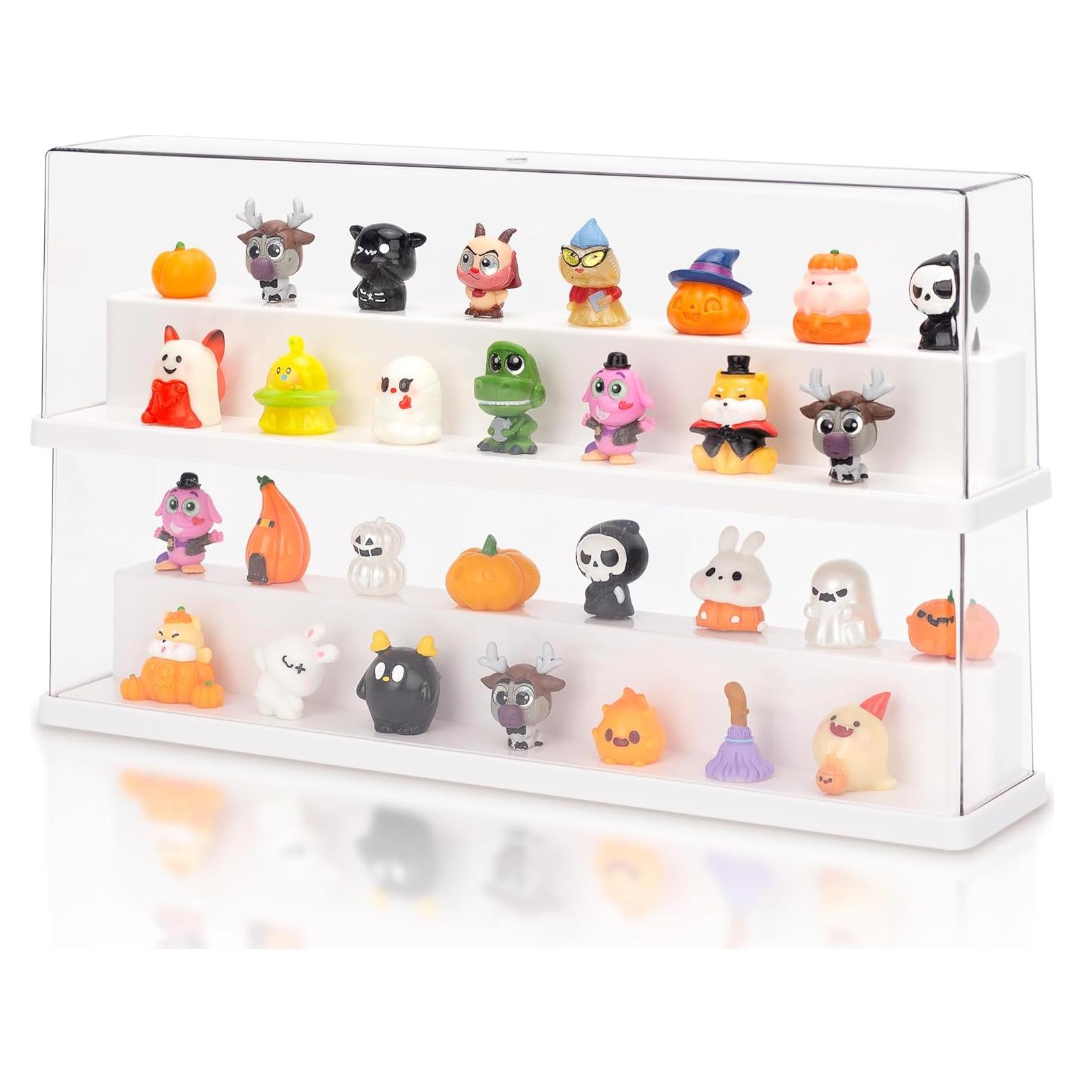 Estuche de exhibición acrílico JOYMOMO 4 capas 36.5x21 cm beige