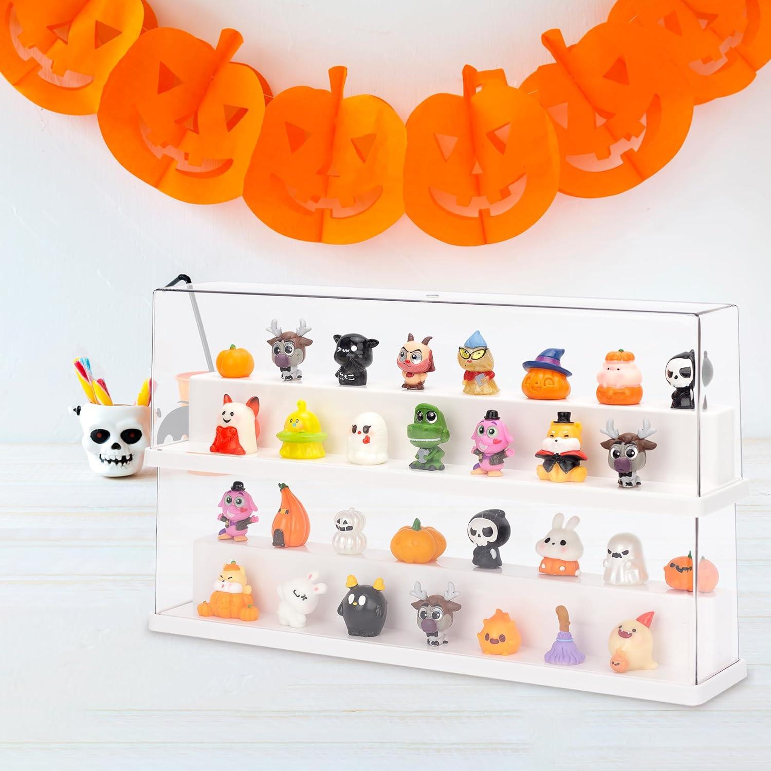 Estuche de exhibición acrílico JOYMOMO 4 capas 36.5x21 cm beige