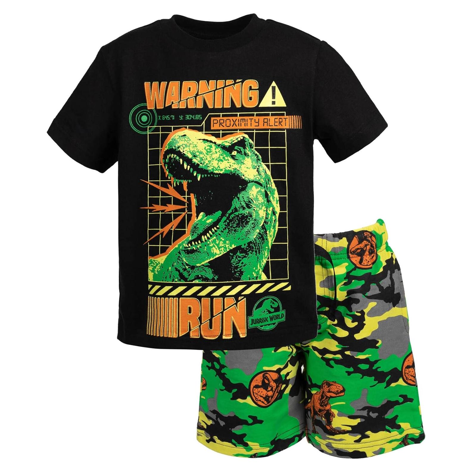 Conjunto camiseta y pantalones cortos Jurassic World 2T-18-20