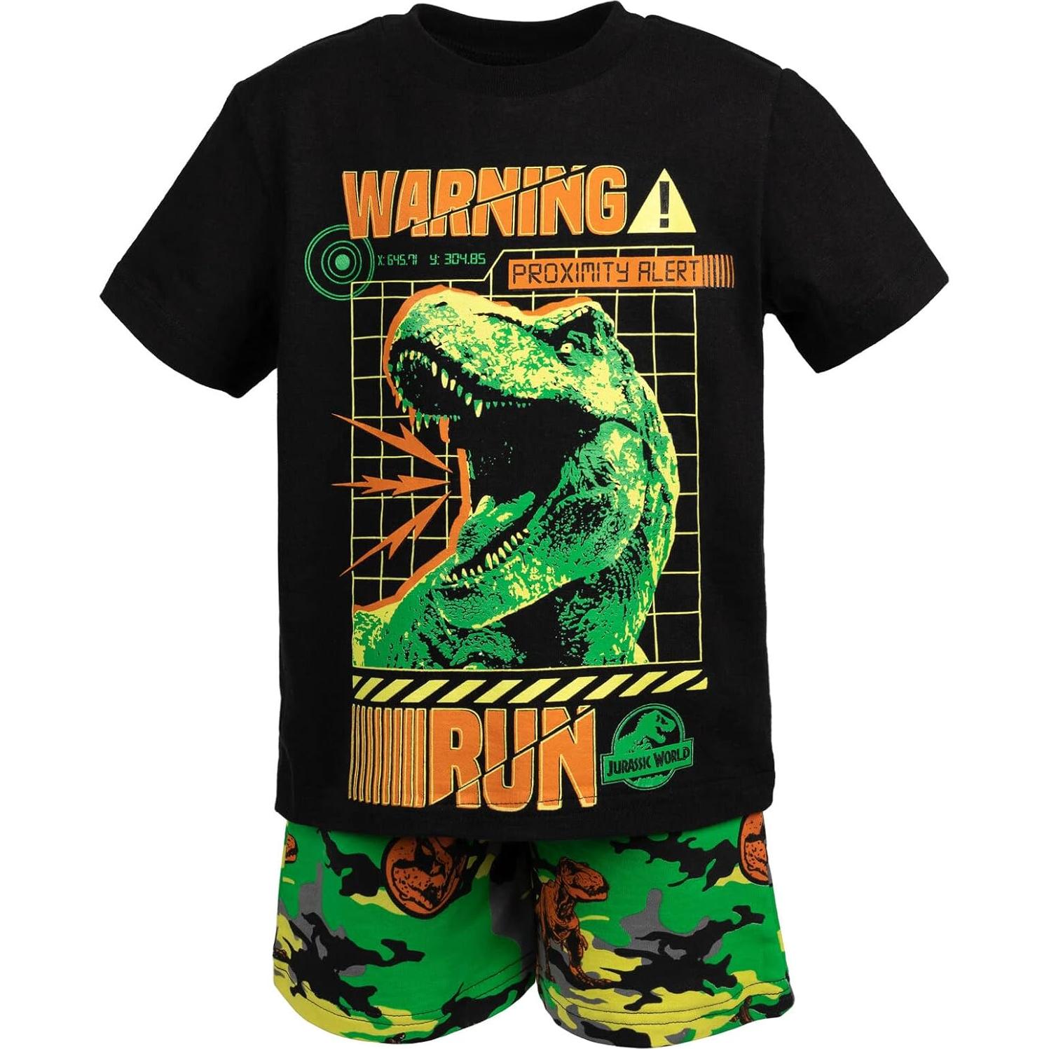 Conjunto camiseta y pantalones cortos Jurassic World 2T-18-20