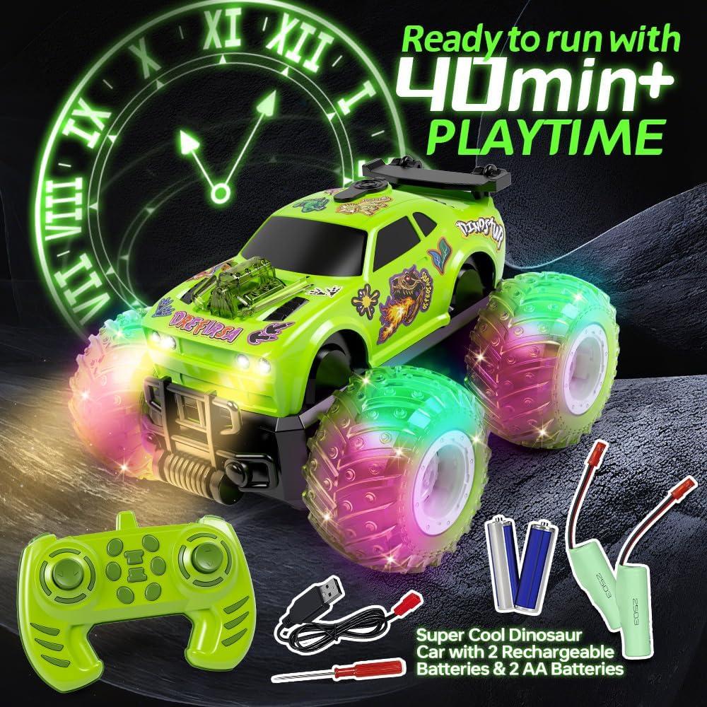 Coche de Control Remoto Drefirsa Verde 360° para Niños 4-7 Años