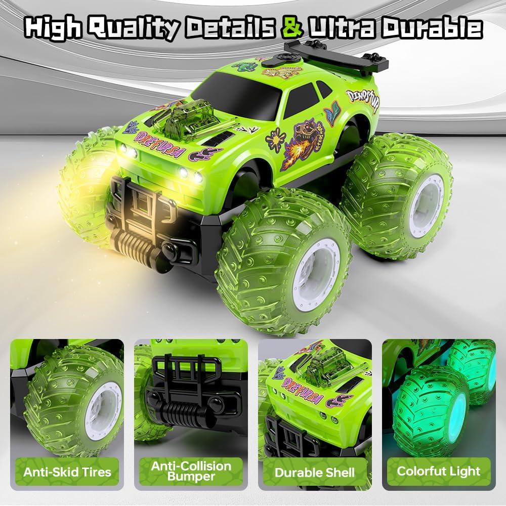 Coche de Control Remoto Drefirsa Verde 360° para Niños 4-7 Años