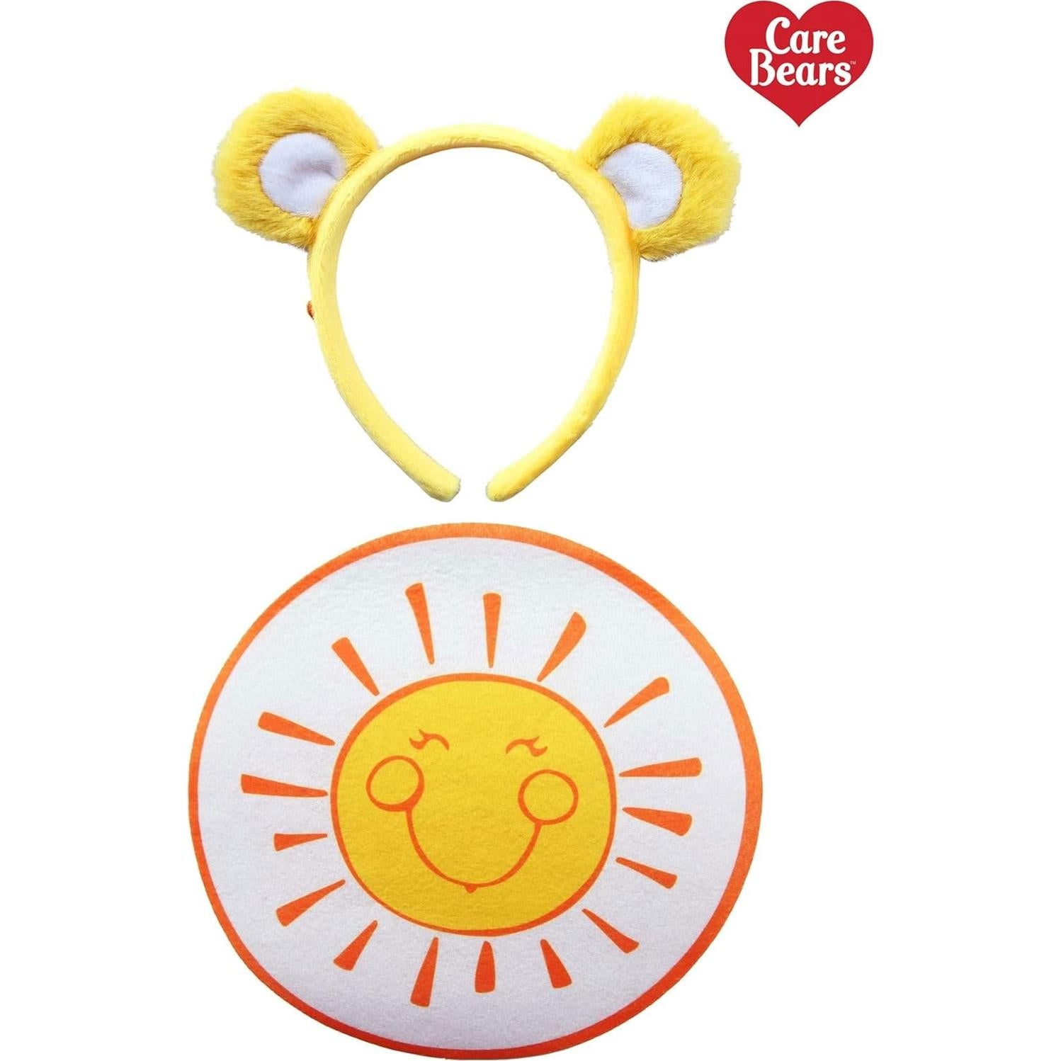 Kit de disfraz Care Bears Funshine Bear con diadema y parche