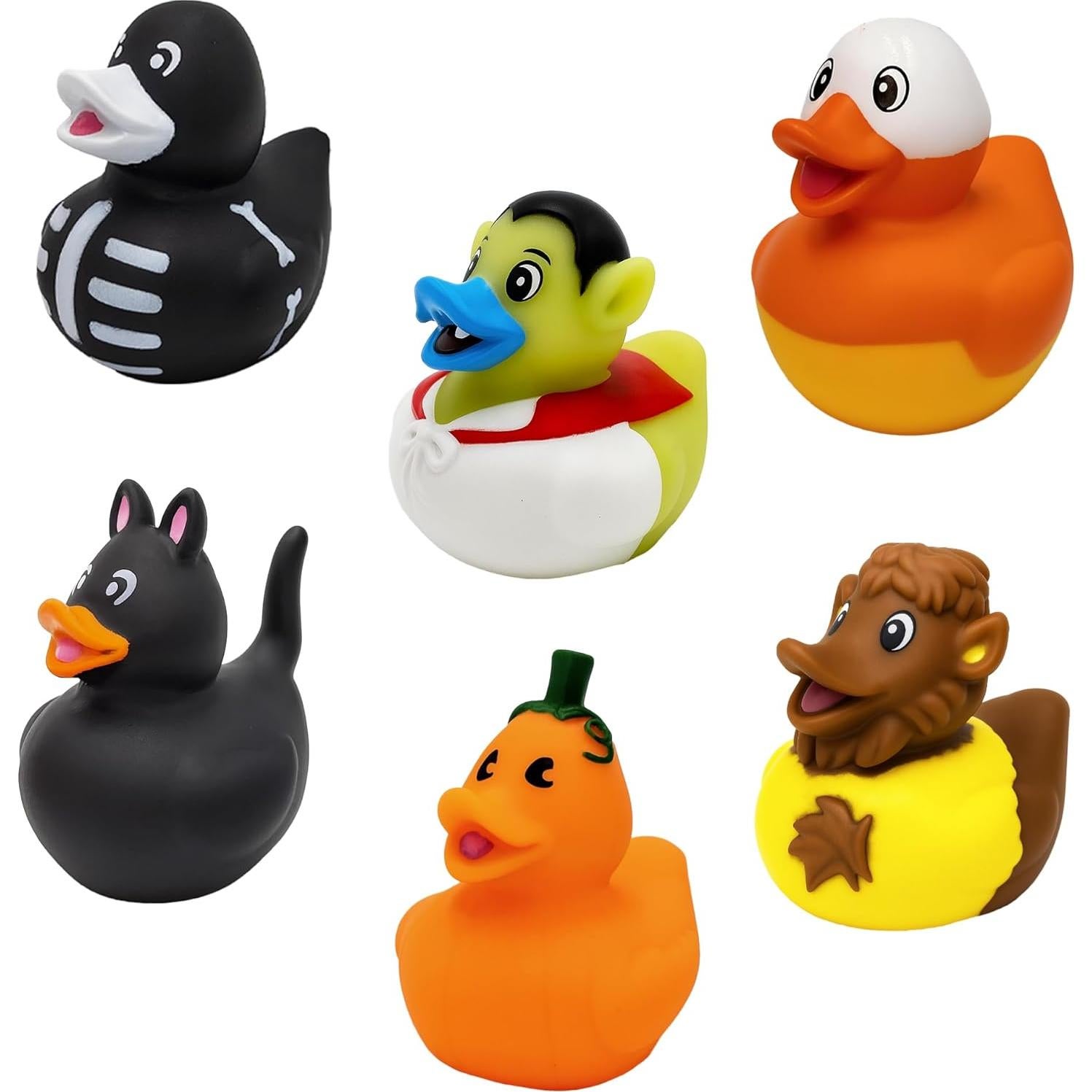 Juguete de Pato de Goma Halloween The Dreidel 6-Pack 5cm