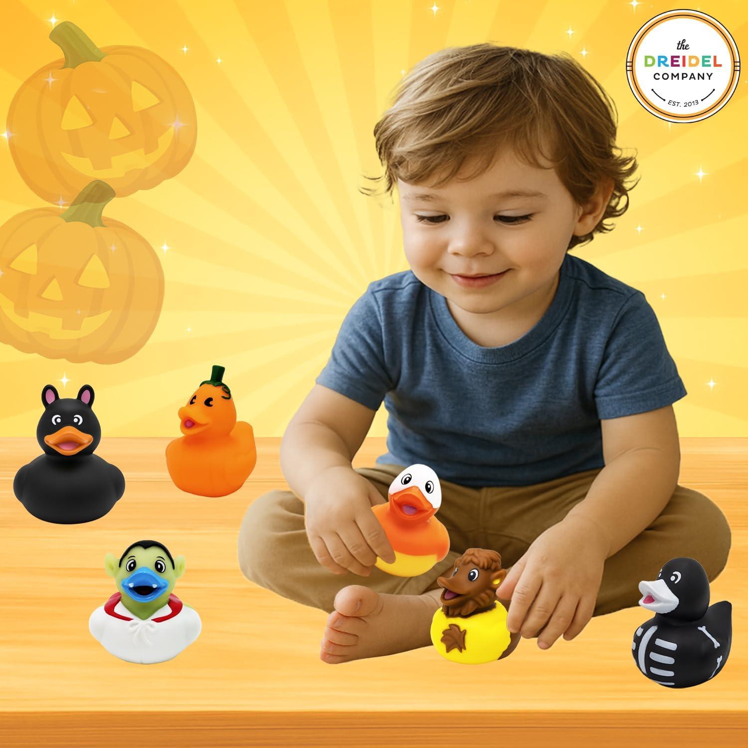 Juguete de Pato de Goma Halloween The Dreidel 6-Pack 5cm