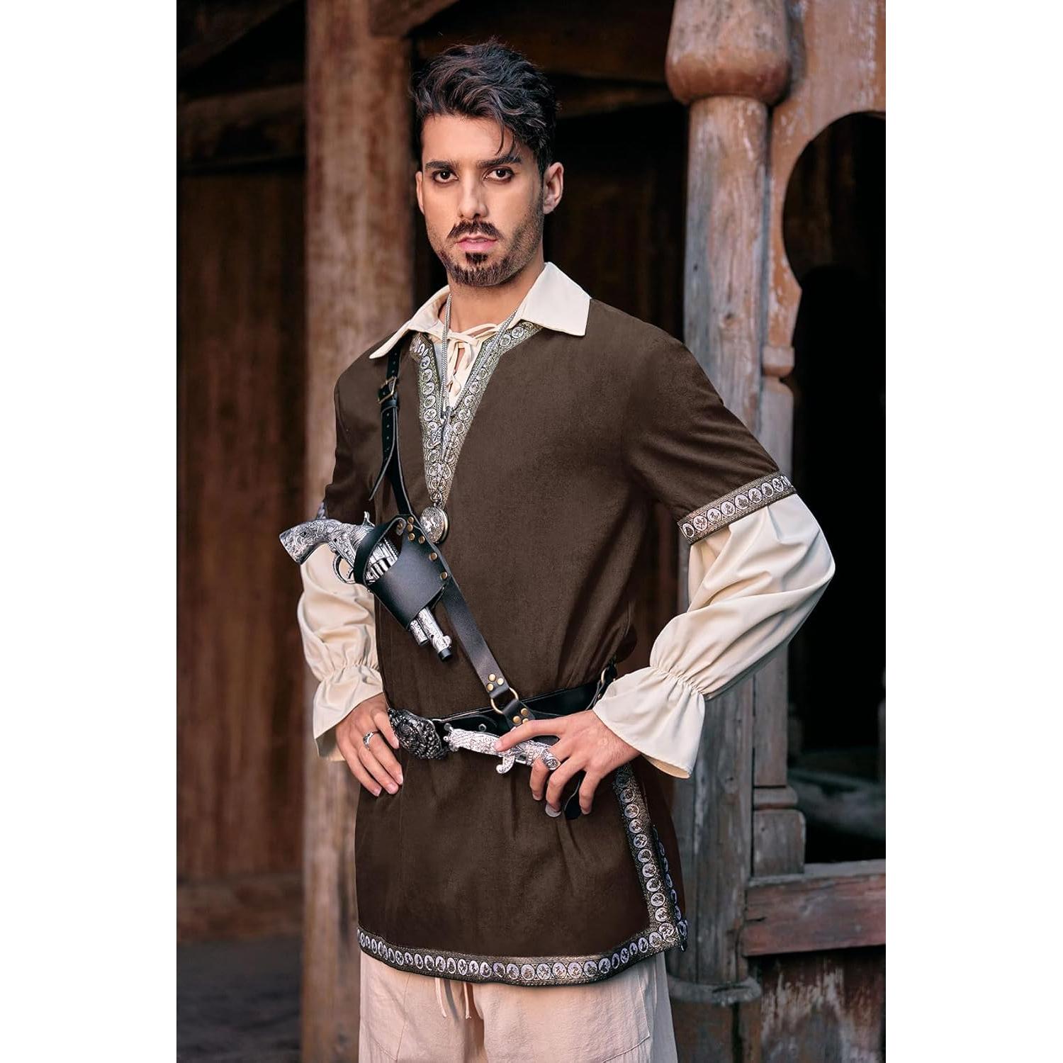 Túnica Medieval Caballero Escocés Pretifeel - LARP Halloween