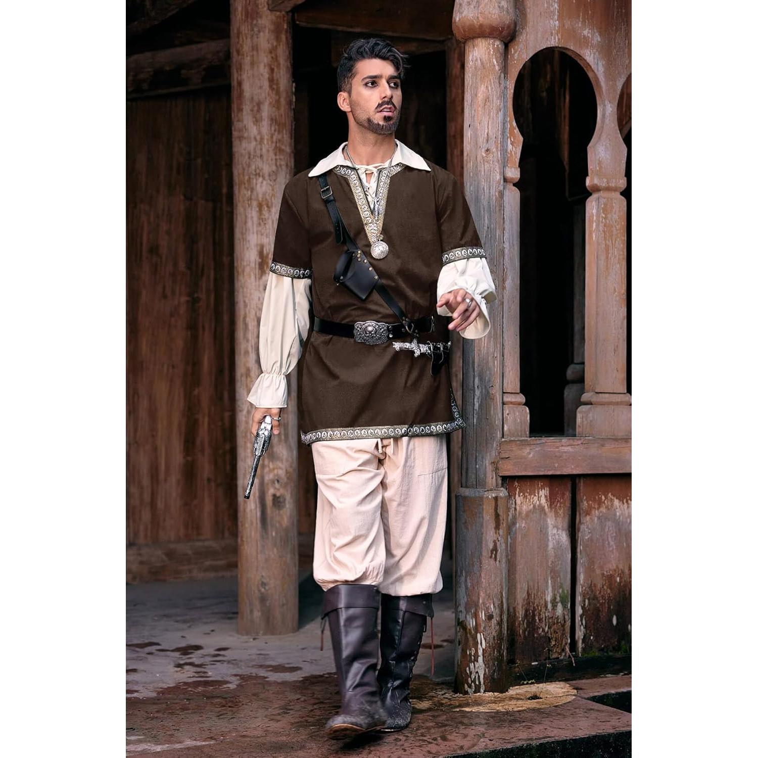 Túnica Medieval Caballero Escocés Pretifeel - LARP Halloween