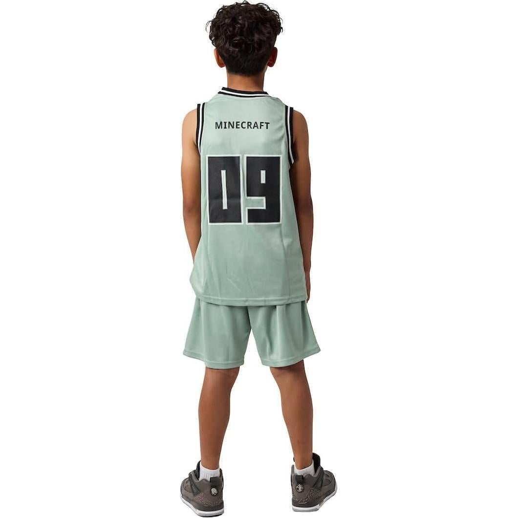 Conjunto Camiseta Baloncesto y Pantalones Cortos Minecraft 4A