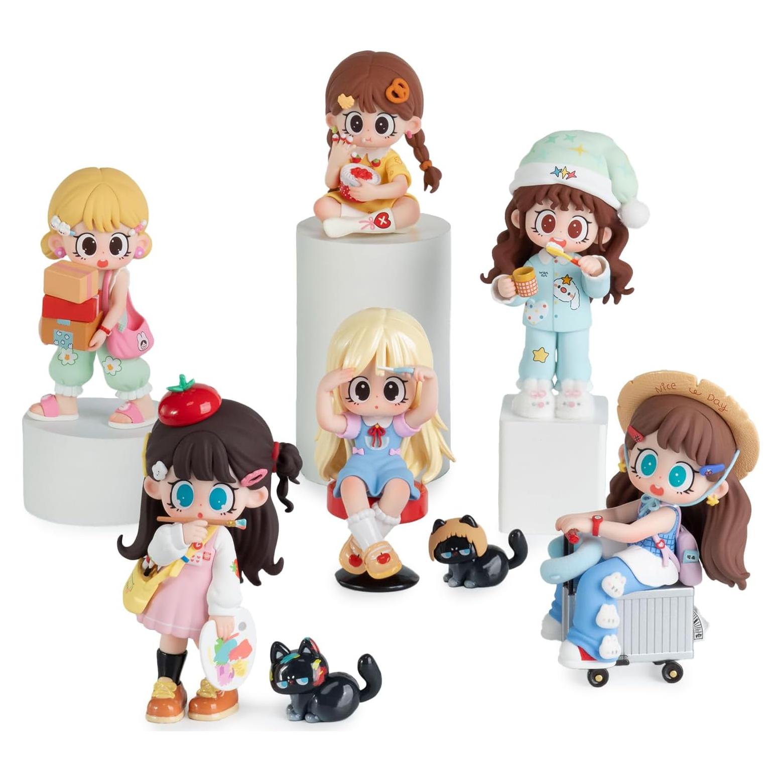 Conjunto de 6 figuras coleccionables Milay Daily Times