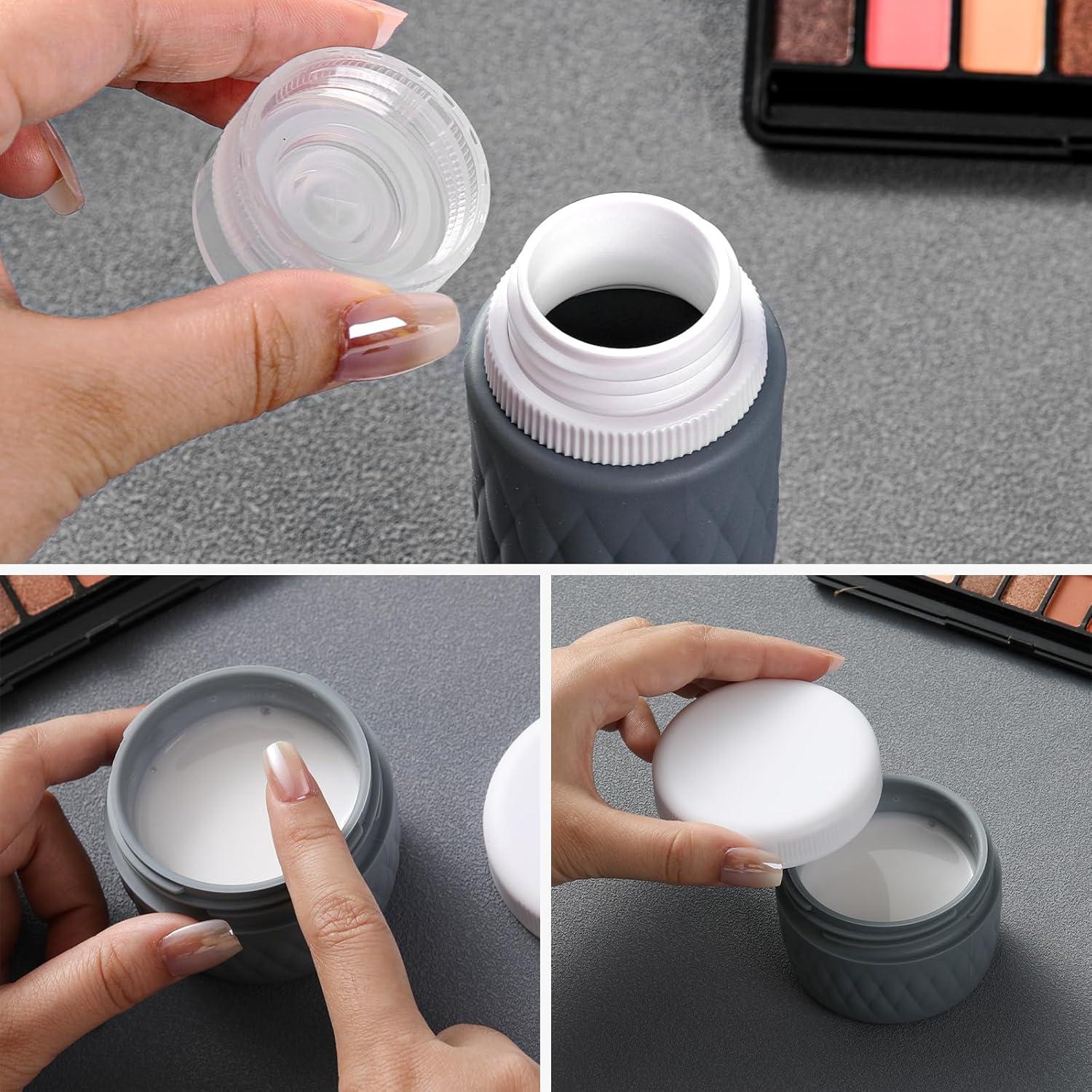 Paquete de 8 Botellas de Viaje Silicona 90ml KUANGRE