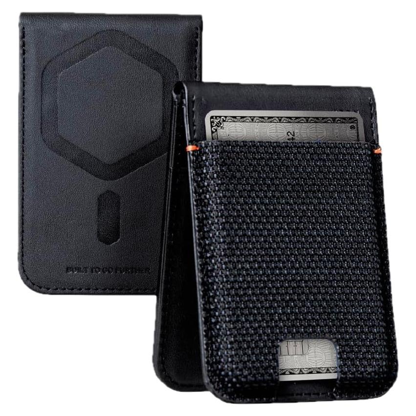 Cartera delgada UAG Metropolis Kevlar Negra con soporte MagSafe