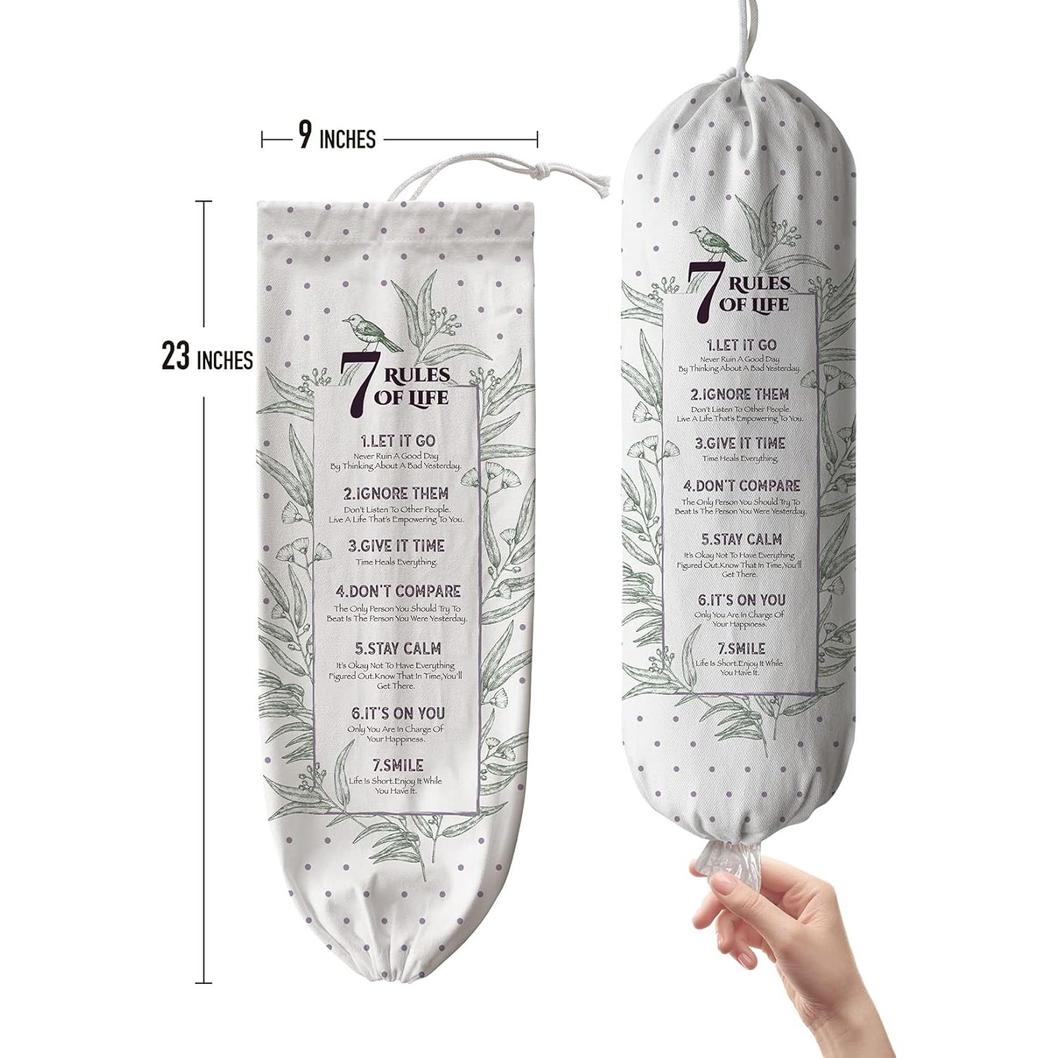 Soporte de Bolsas de Plástico Hglian 58x23 cm Lona Motivacional