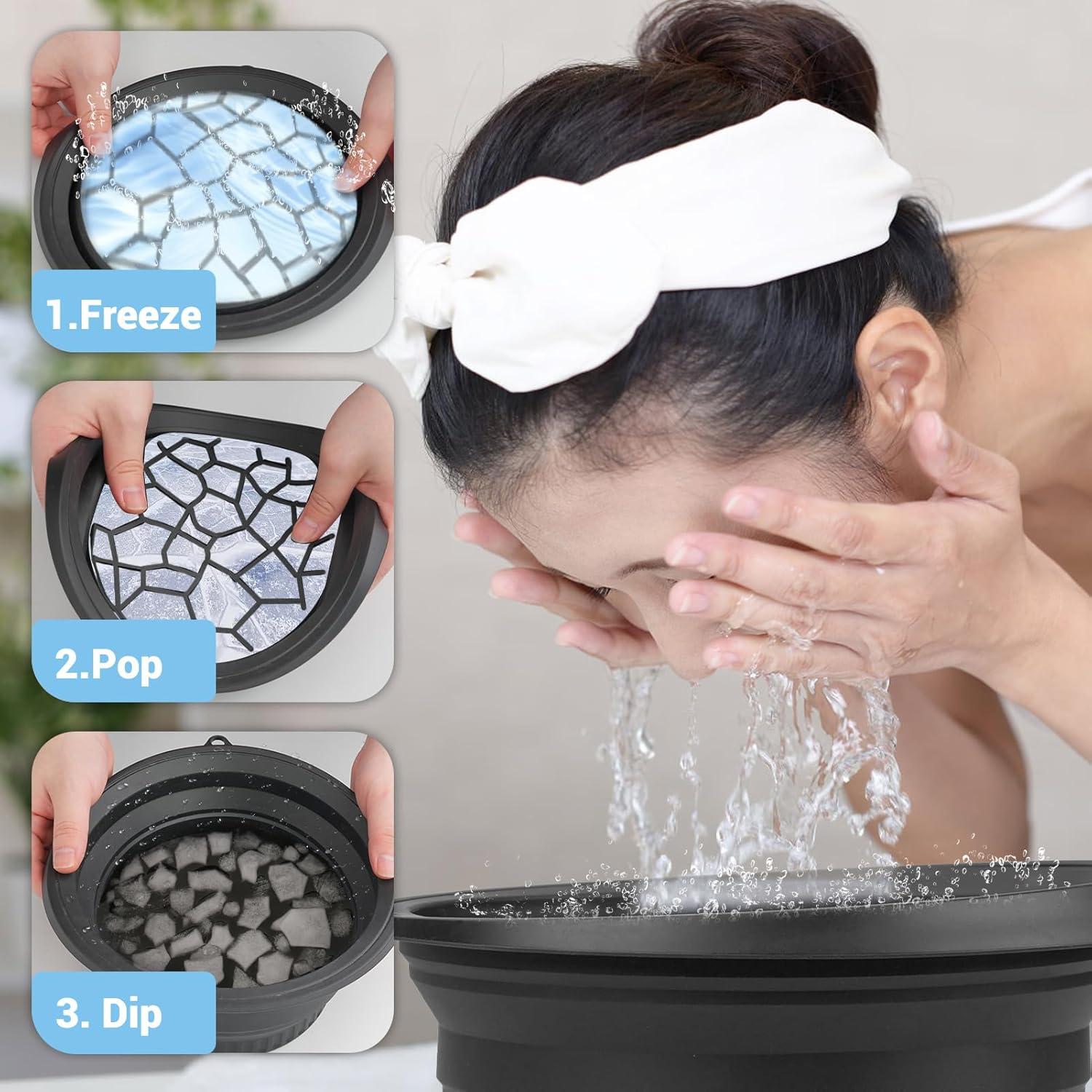 Juego de Baño de Hielo Facial Lummitwit 3 Piezas Silicona