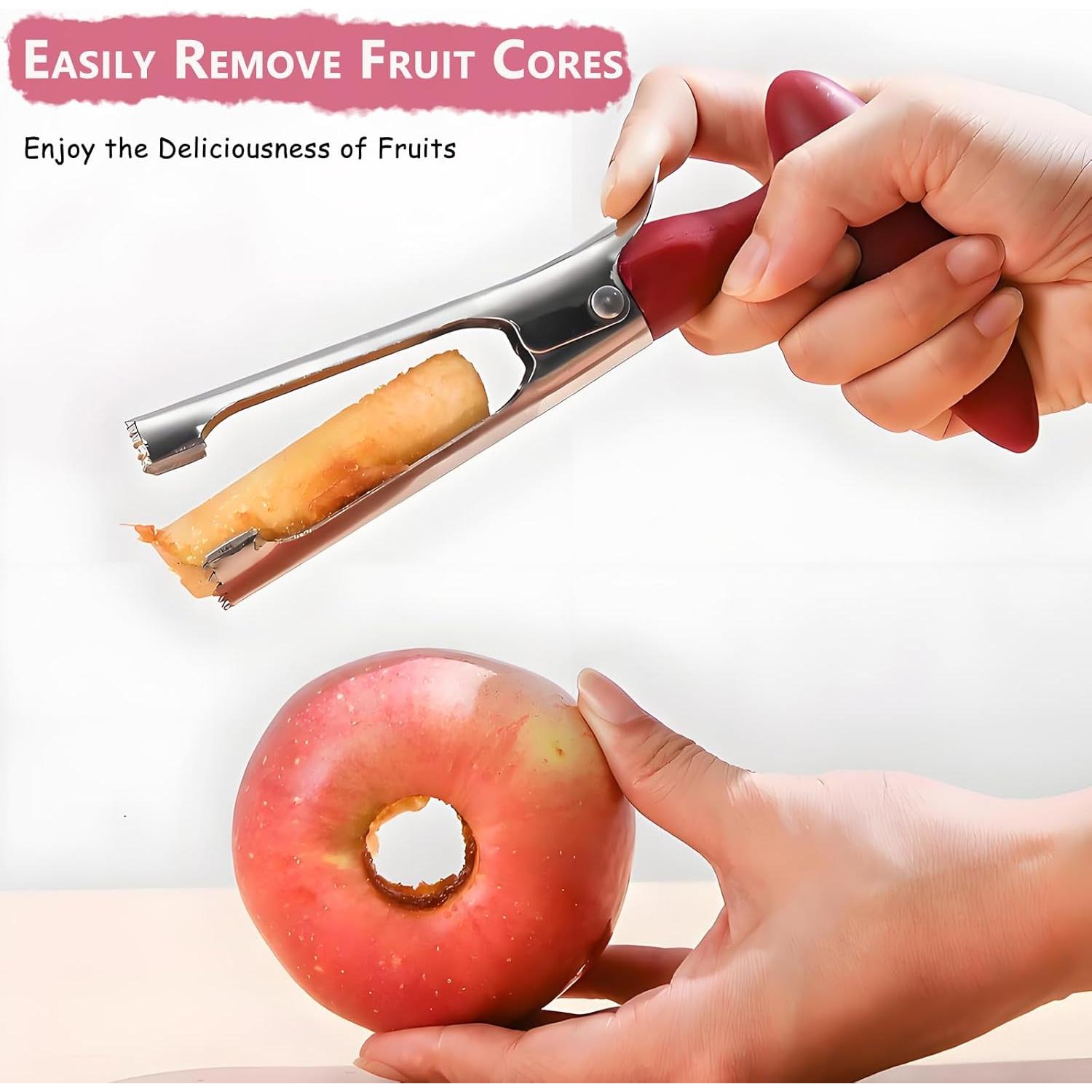 Descorazonador de Manzanas Kesttenn Acero Inoxidable Rojo