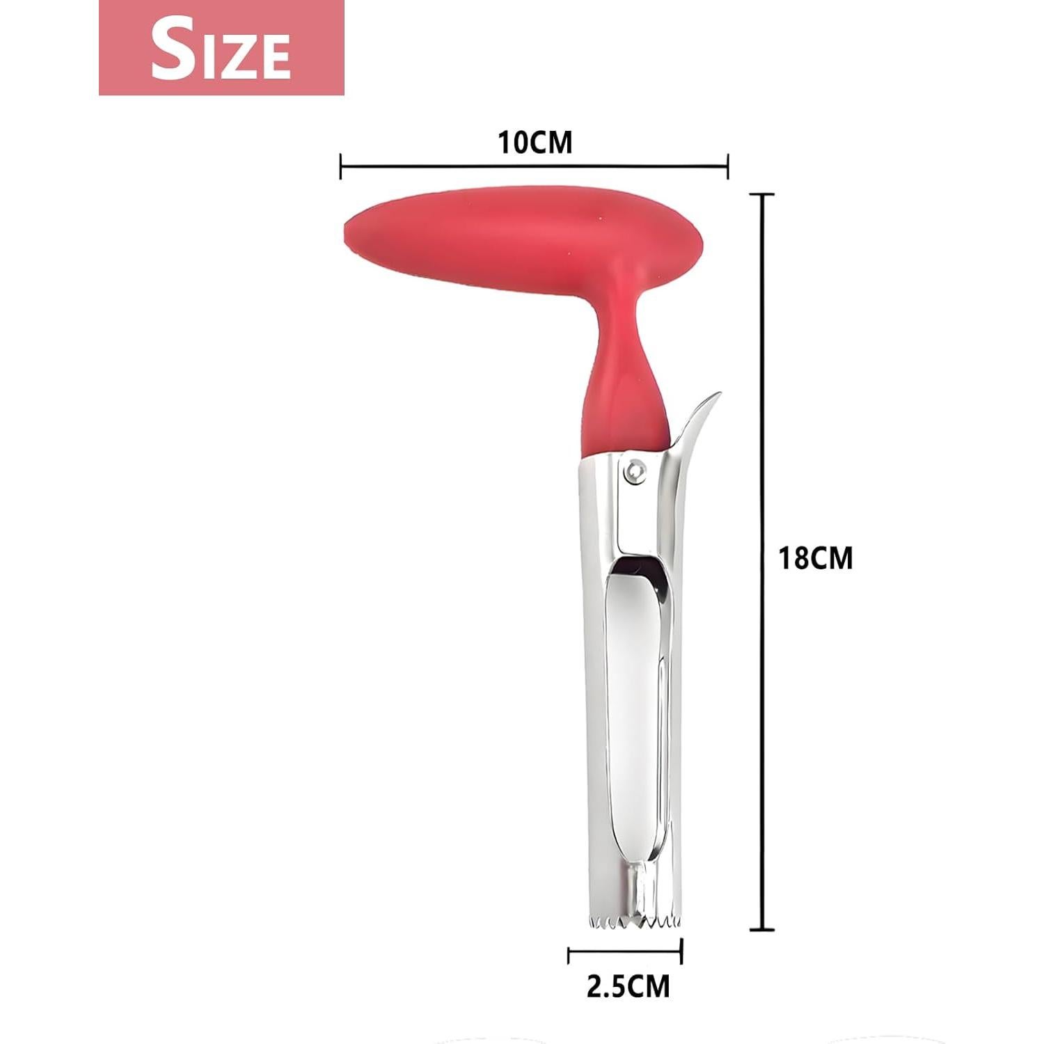 Descorazonador de Manzanas Kesttenn Acero Inoxidable Rojo