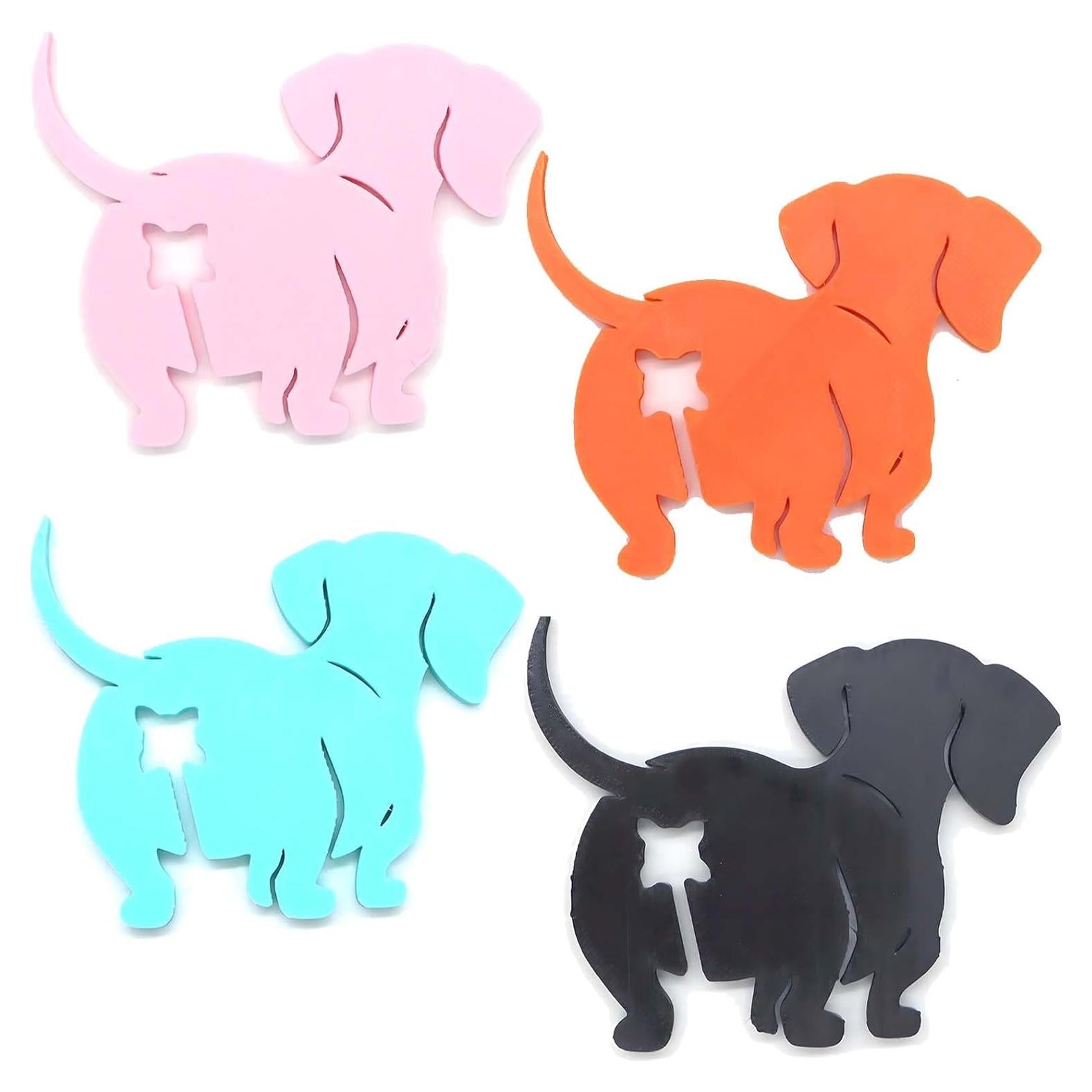 Clip de Bolsa Reutilizable Dexprosy - 4 Piezas Multicolor Perro